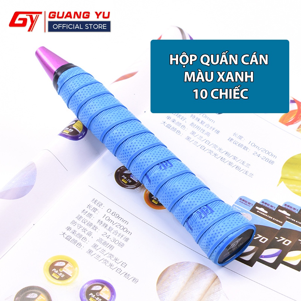 Hộp Quấn Cán Vợt Cầu Lông Chính Hãng GUANGYU Chống Trơn Trượt Cao Cấp, Hộp 10 Chiếc