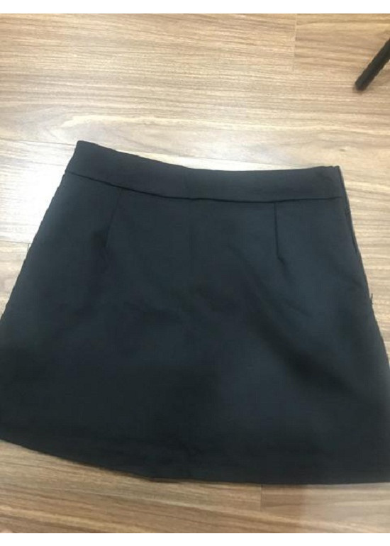 CHÂN VÁY UMI ĐEN DÁNG NGẮN  MS11243