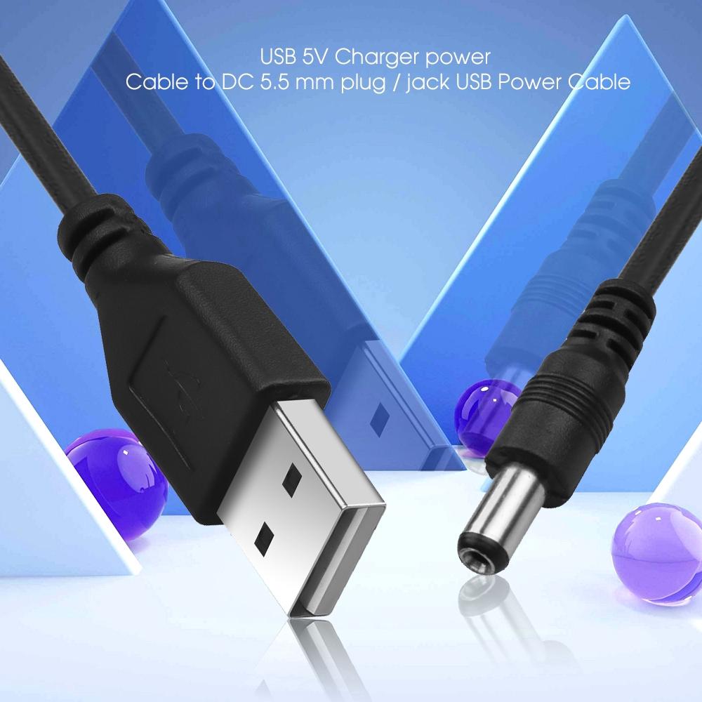 Dây cáp sạc 5V USB - DC 5.5 Mm chất lượng cao