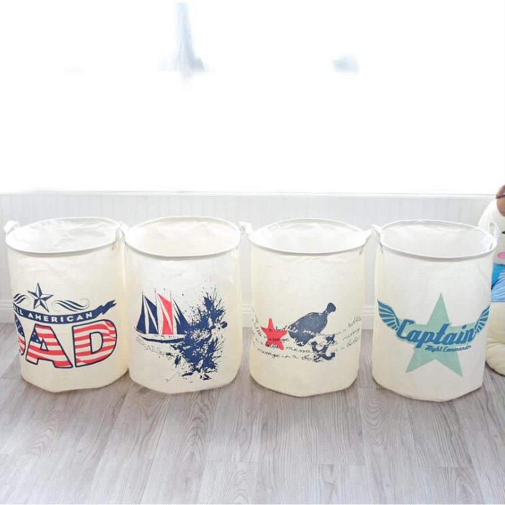 Large Children Room Toys Clothes Storage Basket Hamper Organizer