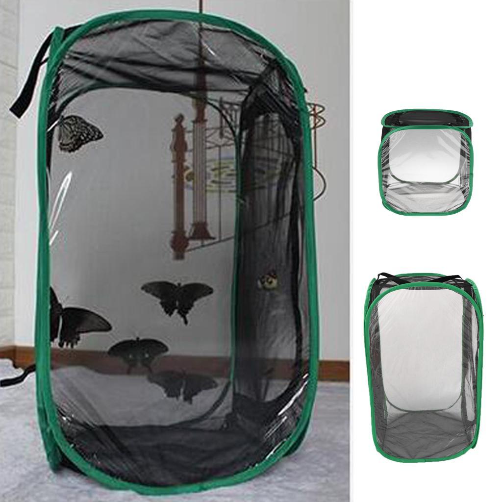 Collapsible Insect and Butterfly Habitat Net Terrarium Breeding Cage 30x30x30cm