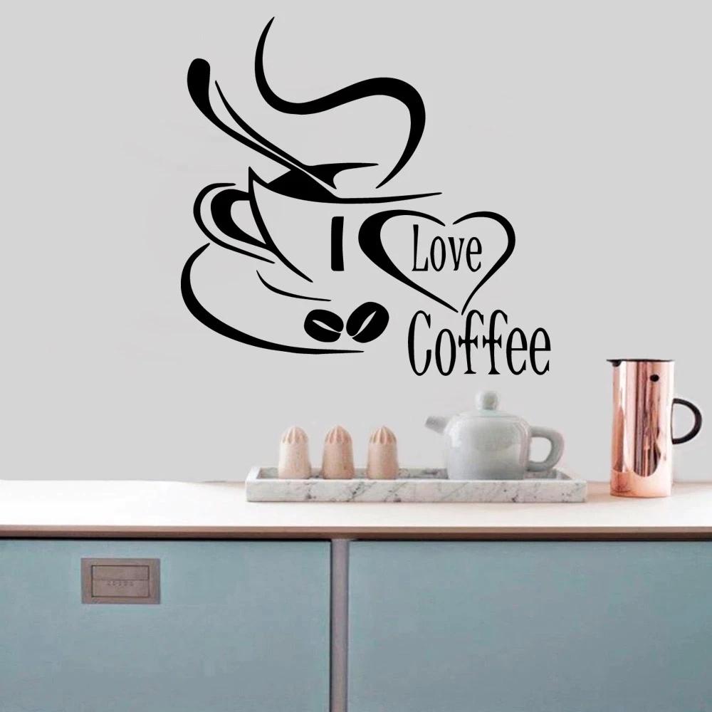 Decal trang trí tiệm cà phê