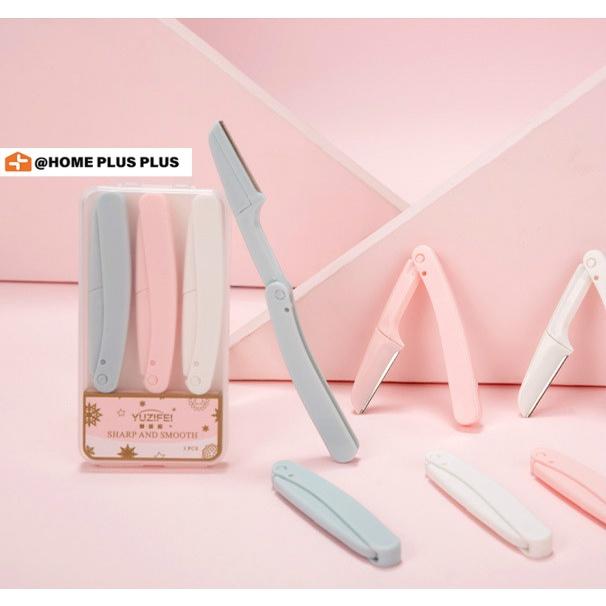 Set 3 Dao Cạo Lông Mày Tiện Dụng Dành Cho Nữ
