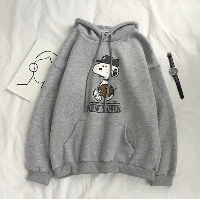 Áo hoodie chống nắng tránh mưa chất thun nỉ ngoại hình logo in hoạt hình form dưới 70kg tay phồng cánh dơi, Áo khoác nỉ hoodie tay phồng cánh dơi in hình cún dễ thương