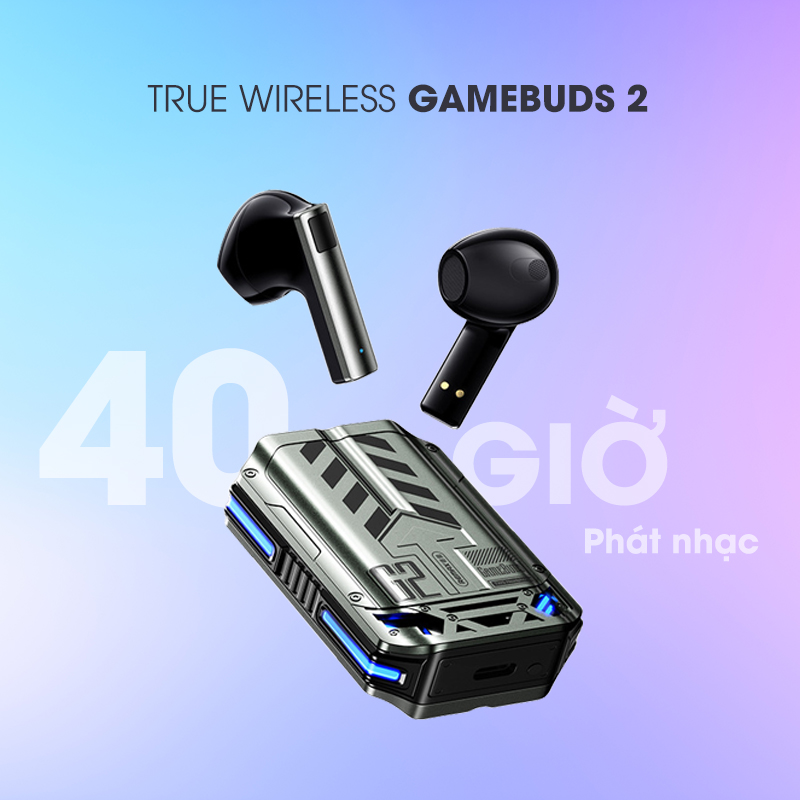 Tai Nghe Gaming Bluetooth True Wireless Remax GameBuds G2 Không Độ Trễ Khi Chơi Game - Hàng Chính Hãng Remax