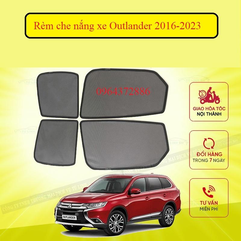 Rèm che nắng nam châm cho xe Mitshubishi Outlander 2016-202, bộ 4 tấm cho 4 cửa, hàng loại 1 cao cấp nhất, vừa khít kính