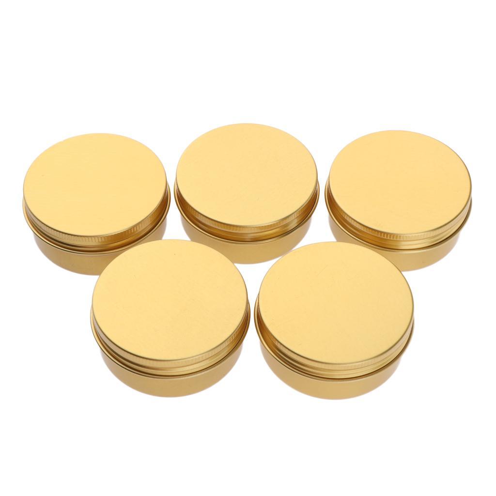 10x Empty Cosmetic Cream Lotion Jar Pot Aluminum Case Tins for Travel 100ml