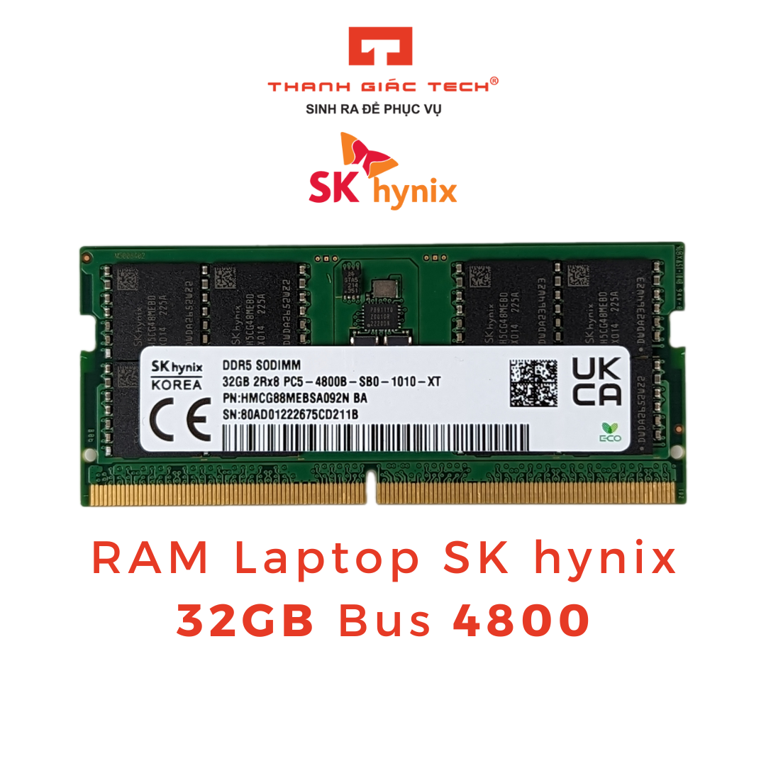 RAM Laptop SK hynix DDR5 Bus 4800 - Hàng Nhập Khẩu