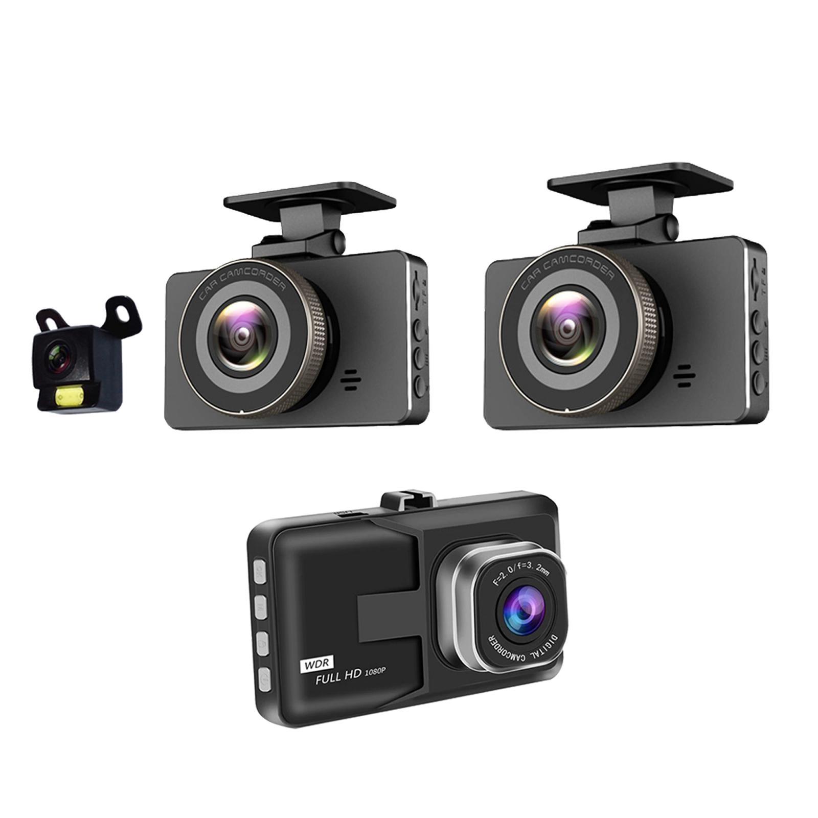 Full HD 1080P Car Driving Dash Cam, Auto G-Sensor, 3" LCD 170° Wide Angle Night Vision, Loop Recording, Single Front Digital Dashboard