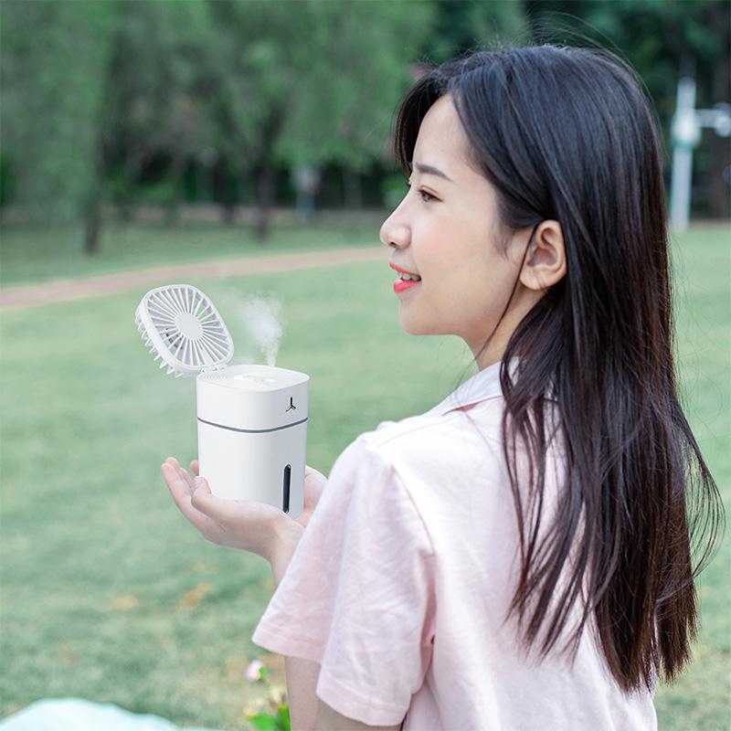 Máy Làm Mát Không Khí 300Ml Cool Mist Máy Tạo Ẩm, Phun Sương Di Động Máy Tạo Độ Ẩm Không Khí Mini Quạt Phun Sương Cầm Tay Máy Phun Sương Tạo Độ Ẩm Cá Nhân Quạt