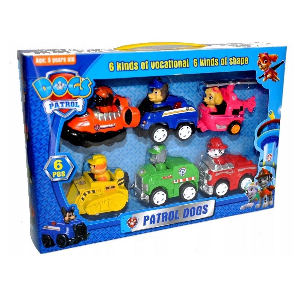 Xe Chạy Trớn Biệt Đội Chó Cứu Hộ Paw Patrol - Bộ 6 nhân vật Dành Cho Bé Từ 3 Tuổi Trở Lên