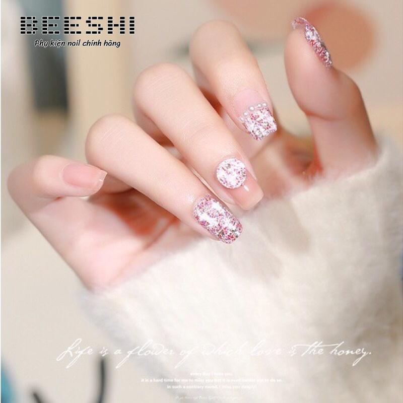 Nhũ dạ nail, nhũ kẻ dạ phong cách hàn quốc set 6 hũ- -beeshi shop nail