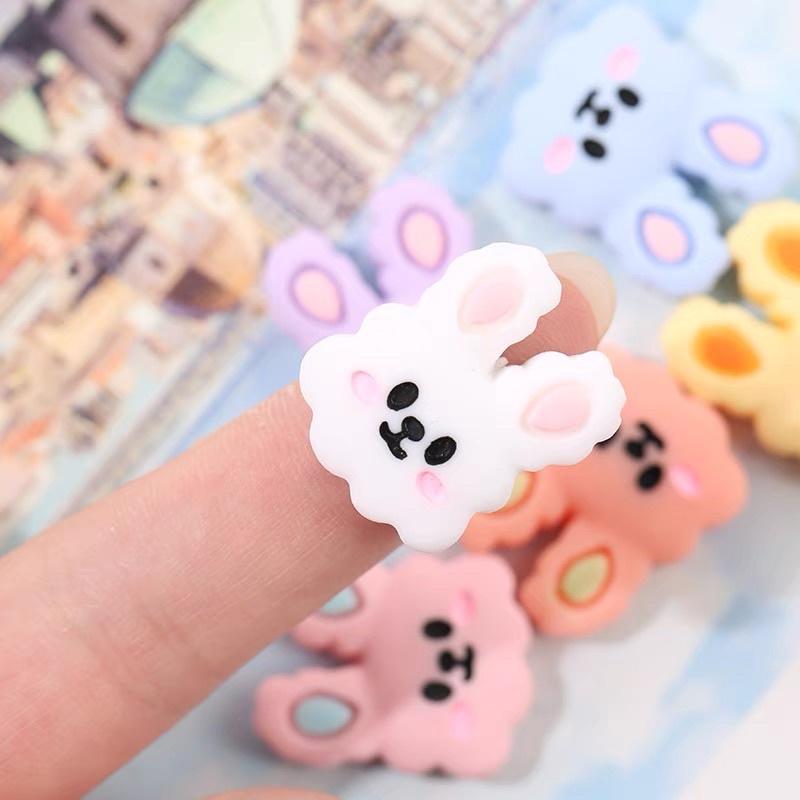 Sticker 3D mặt thỏ, nhãn dán 3d cute,decor điện thoại, bình nước, sách vở, đồ cute