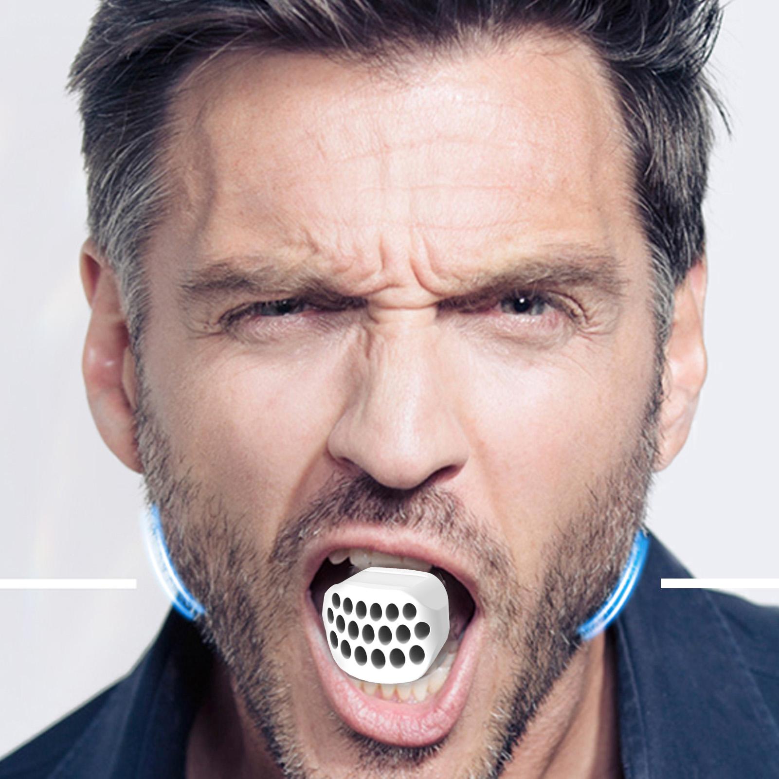 Máy tập cơ mặt Máy tập cơ hàm mềm cho hàm và mặt Máy tập cơ mặt an toàn và thoải mái cho nam và nữ Color: White