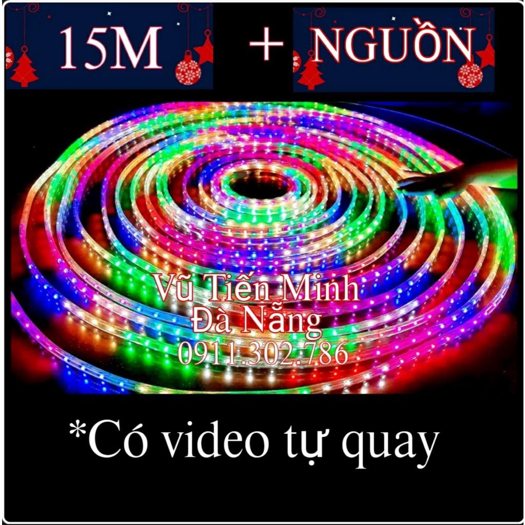 15M dây nháy LED đuổi đủ màu siêu đẹp dùng để trang trí nhà cửa, NOEL, giáng sinh, tết, hắt trần +1