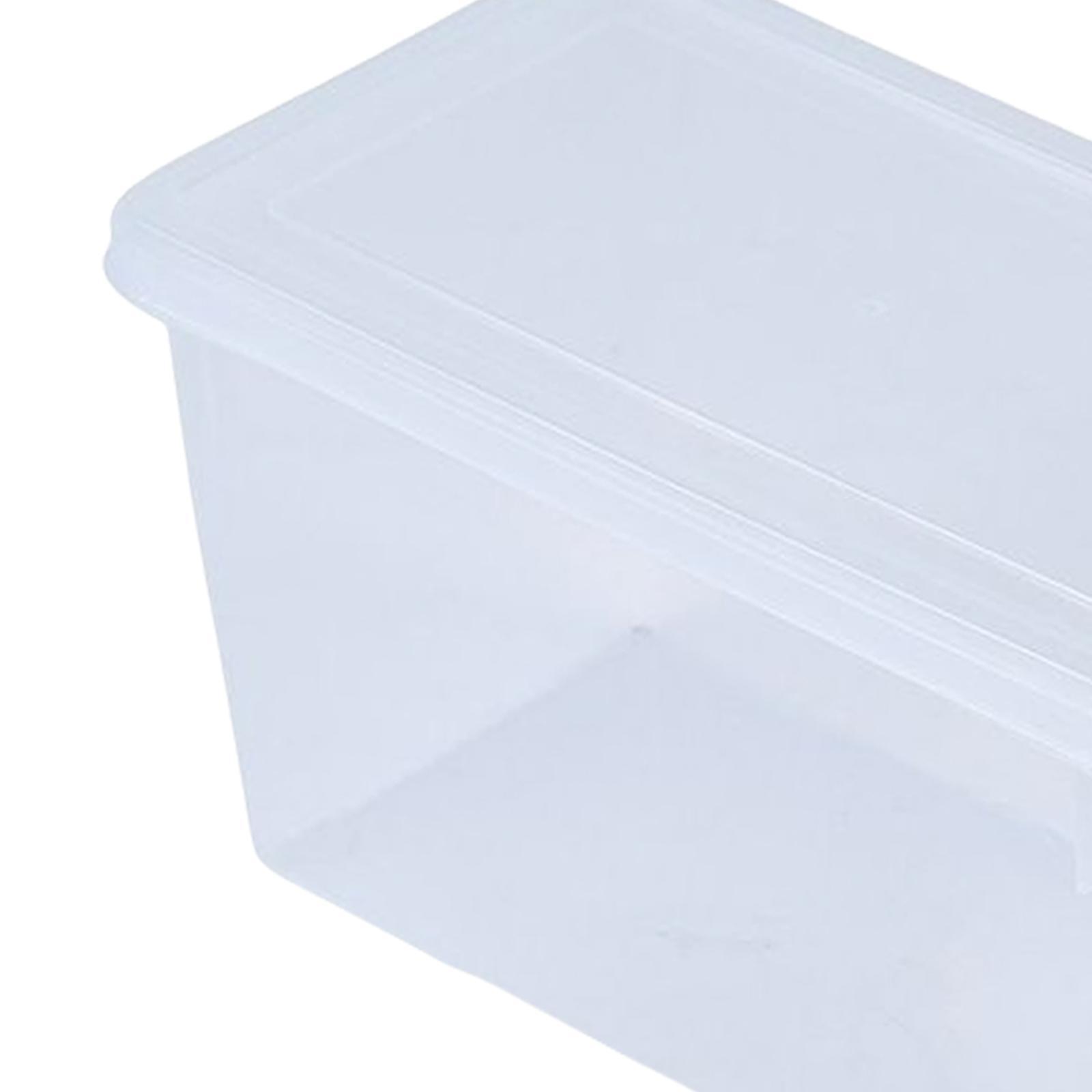 Fridge Organizer Box with Lid Leakproof Food Storage Organizer for Cabinets Shelves