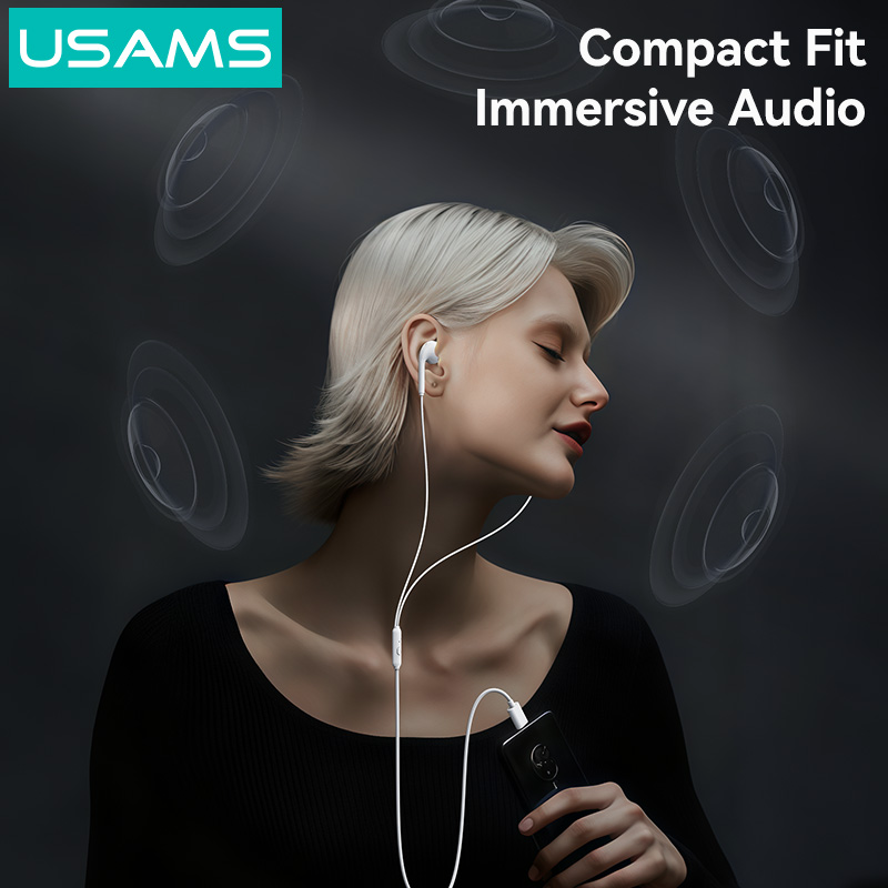 Tai Nghe Có Dây Type-C USAMS SJ771 EP-50 Chất âm Hi-Fi Dây Dài 1m2 (Hàng chính Hãng)