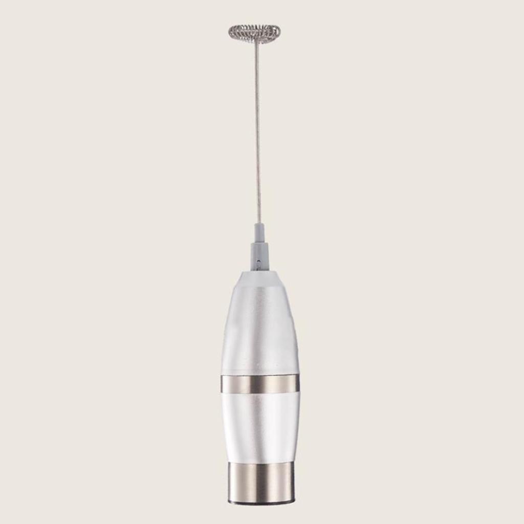 Handheld Milk Frother Electric Drink Foamer Whisk Milk Coffee Mixer Metal