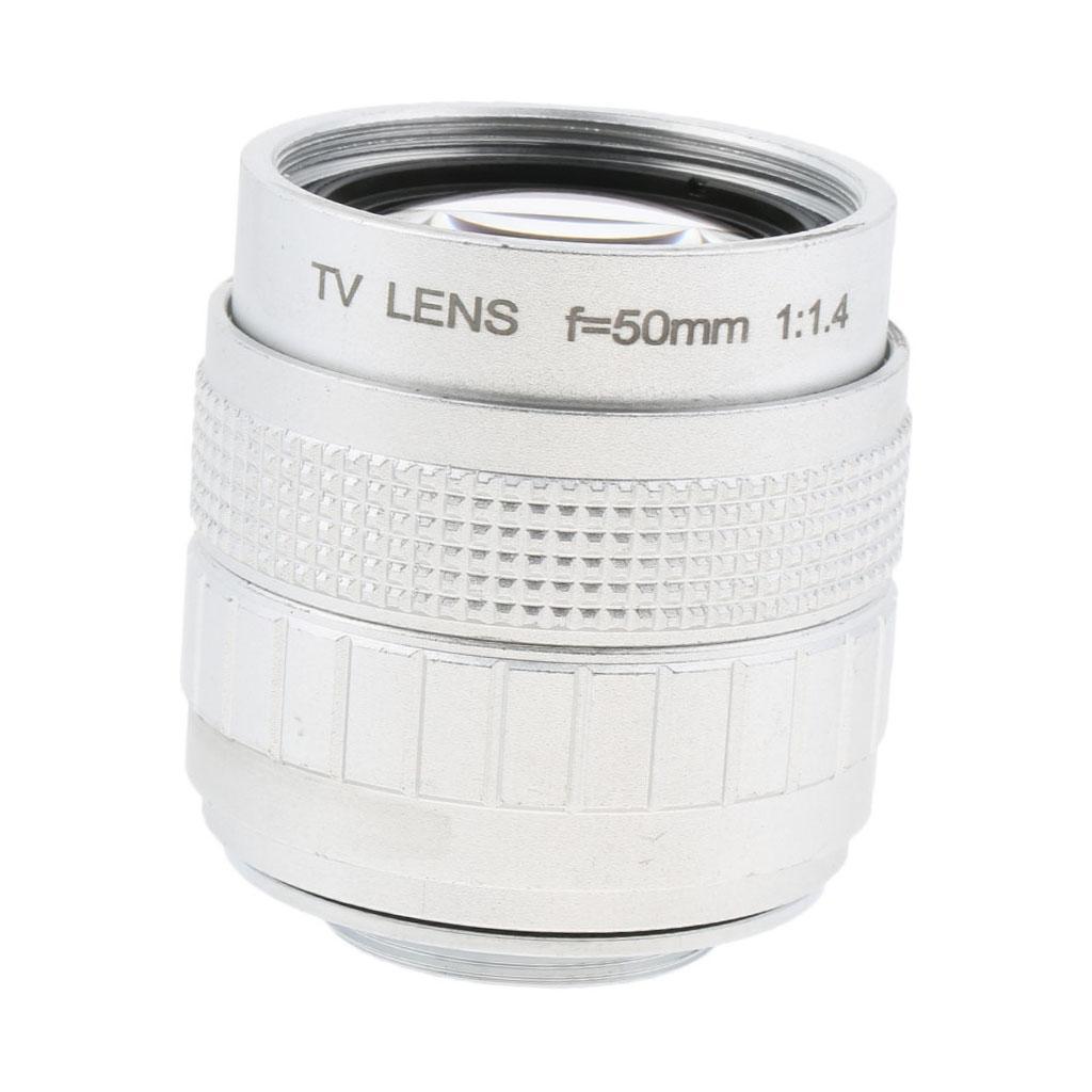 50mm 1/2" F1.4 C Mount Compact Prime Lens for Olympus Panasonic M 4/3