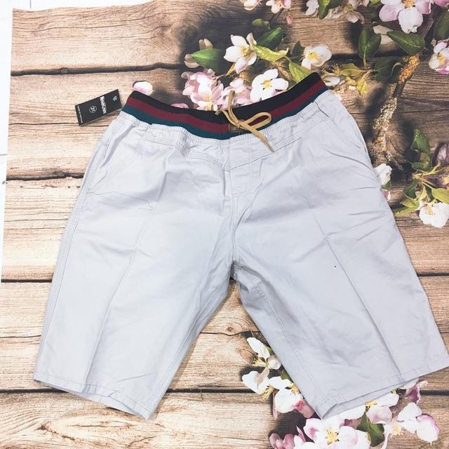 Bigsize Quần short nam kaki lưng thun vải thái xịn bigsize đến 95kg