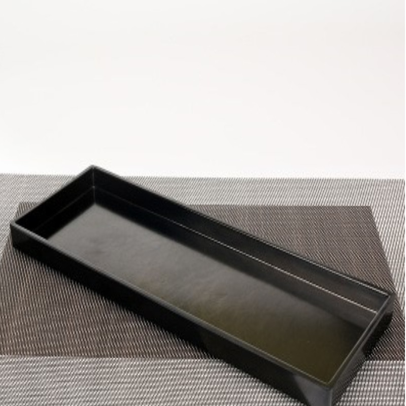 TRAY Khay dài đen 5086D