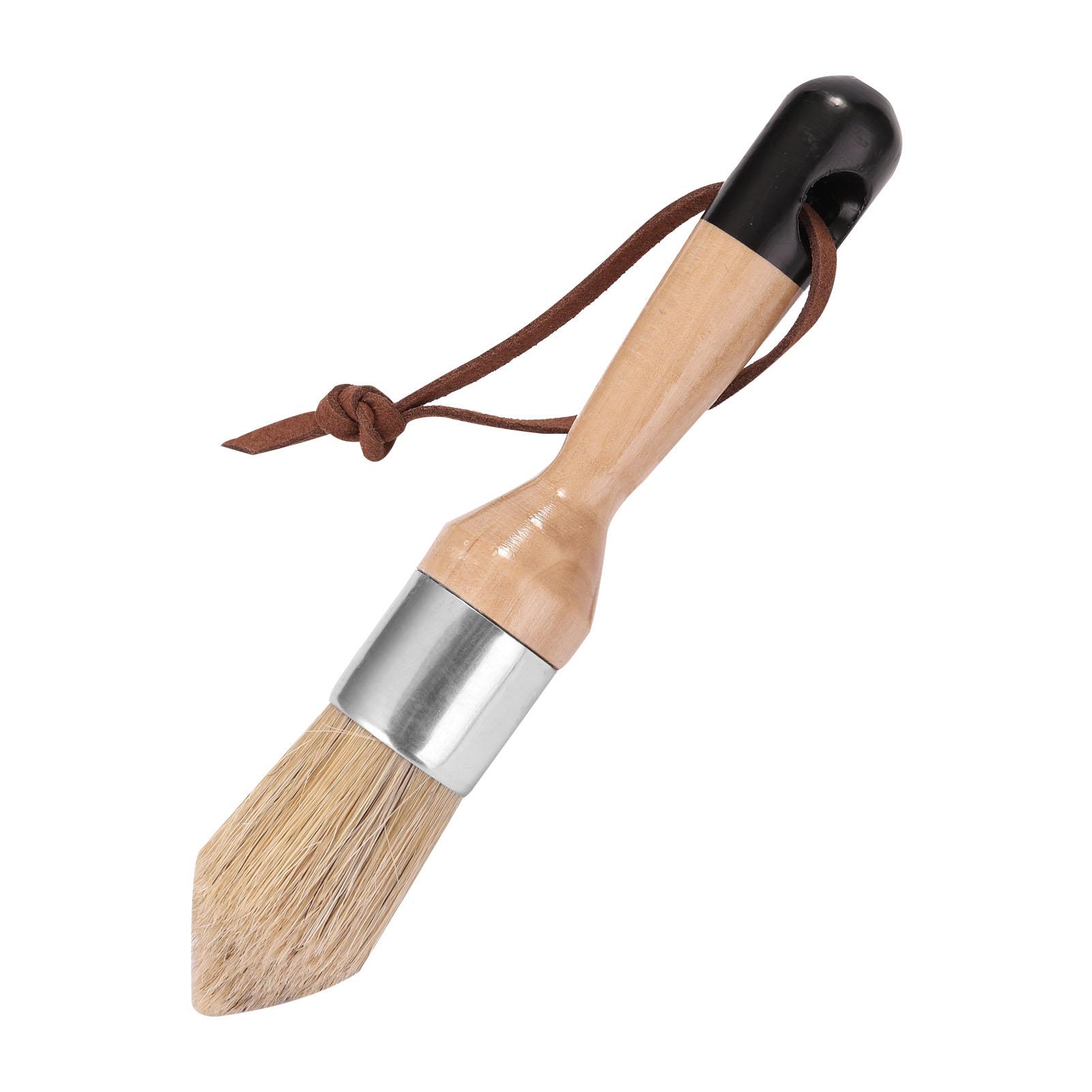 3Pcs Chalk Paint Brush Wax Paint Brushes Bristle Stencil Brushes Wood Furniture Home Wall Brush Paint Bristle Brush
