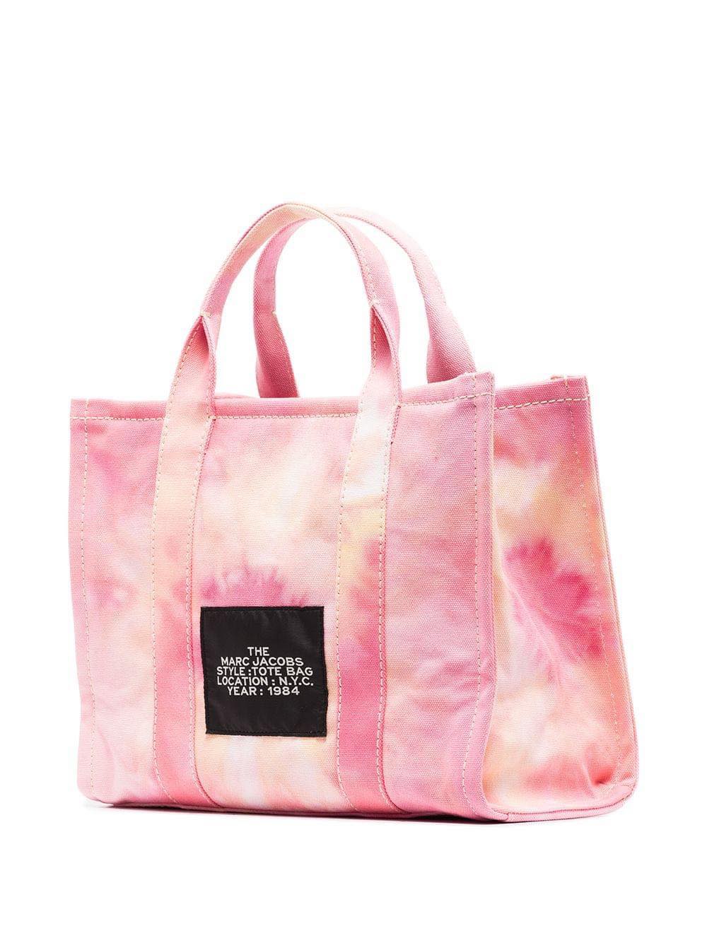 Túi Marc Jacobs Medium Traveler Tie Dye Cotton Canvas Tote Bag In Pink