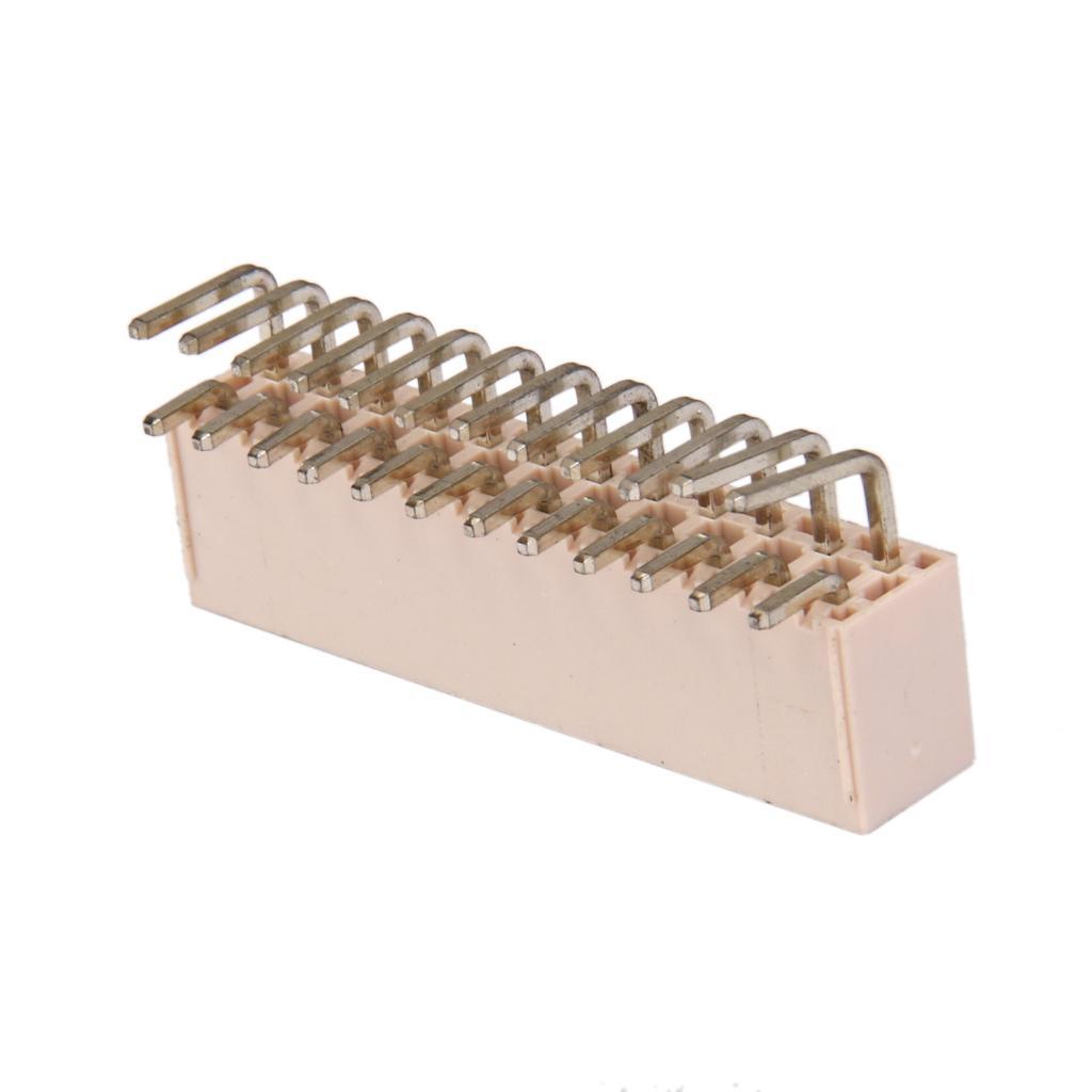 Power Supply Connector Adapter PCB Solder ATX L Angled Plug with 24 Pins DIY