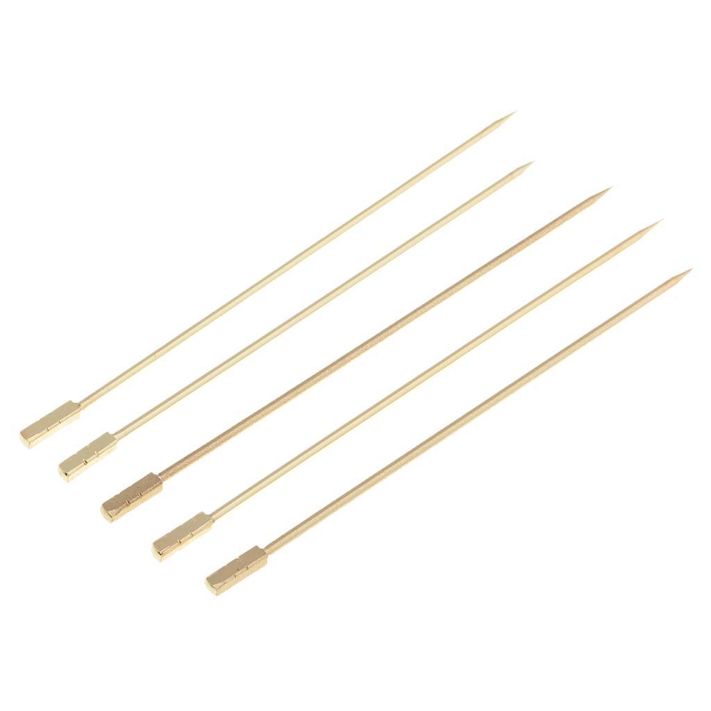 2-4pack 5Pcs/set Stainless steel Cocktail Picks Cocktail Fruit Sticks Bar Tools