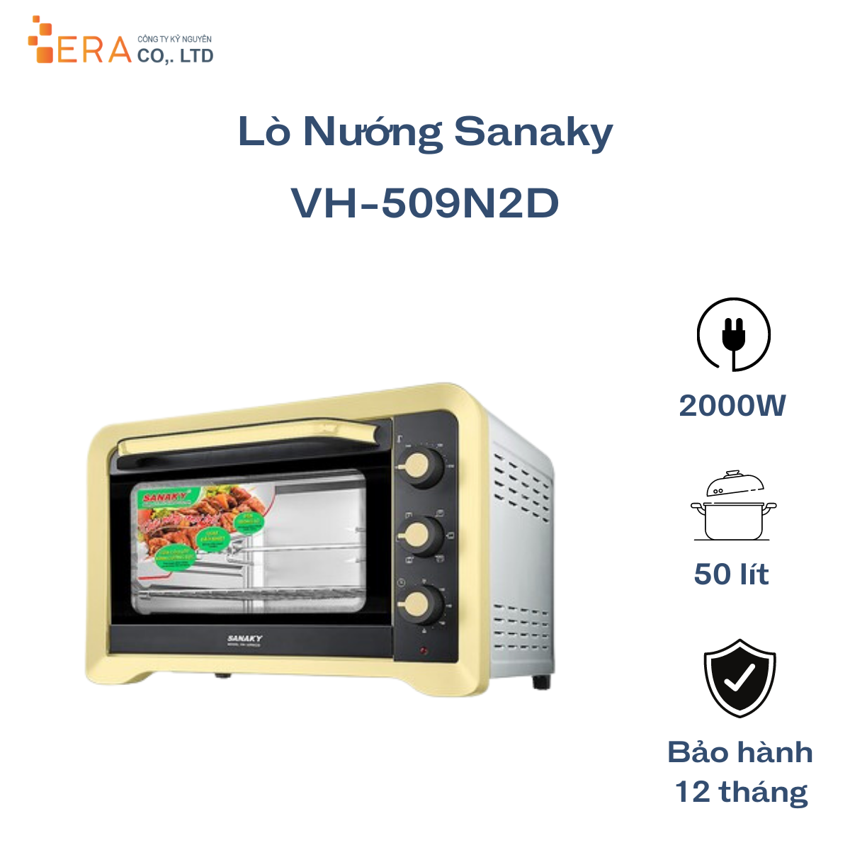 Lò Nướng Sanaky VH-509N2D - Hàng chính hãng