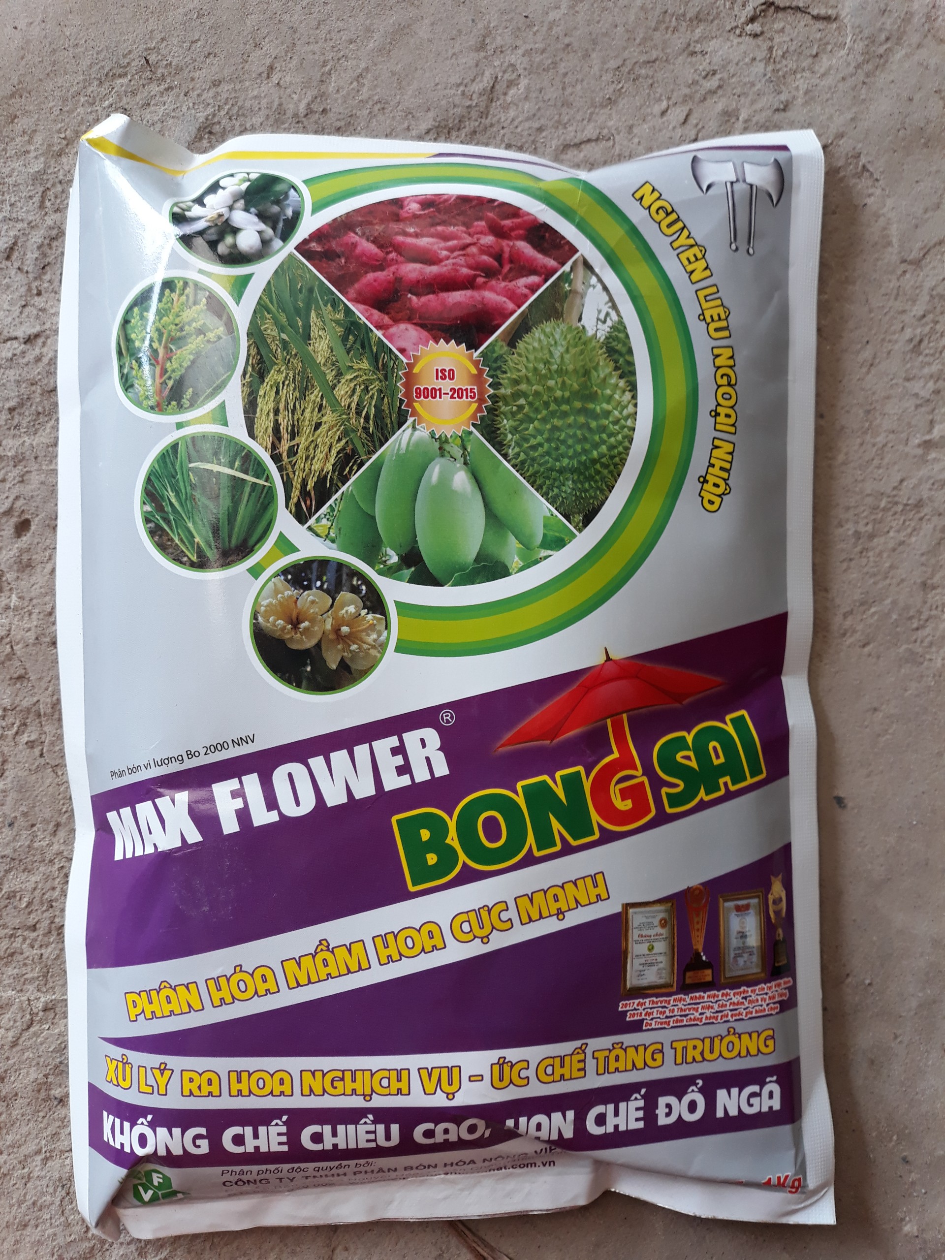 Phân bón MAX FLOWER BONGSAI gói 1kg - phân hóa mầm hoa, xử lý ra hoa nghịch vụ, khống chế chiều cao cây / Paclobutrazol