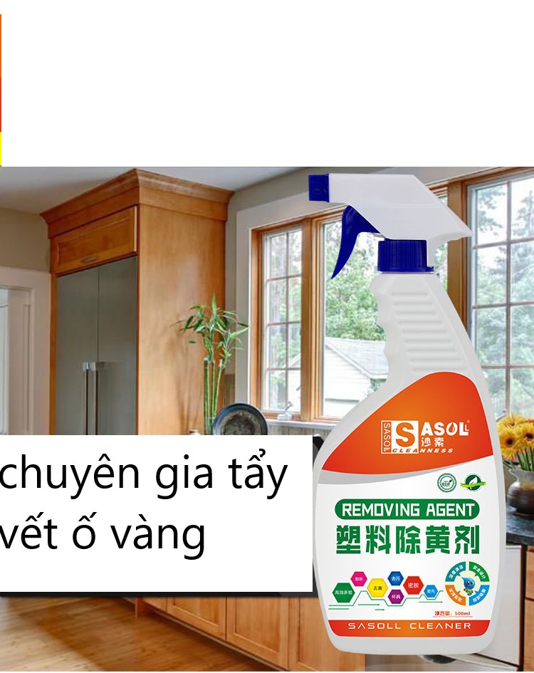 Bình Tẩy Vết Ố Vàng Và Làm Trắng Sạch Đồ Nhựa 500ML Hàng Cao Cấp