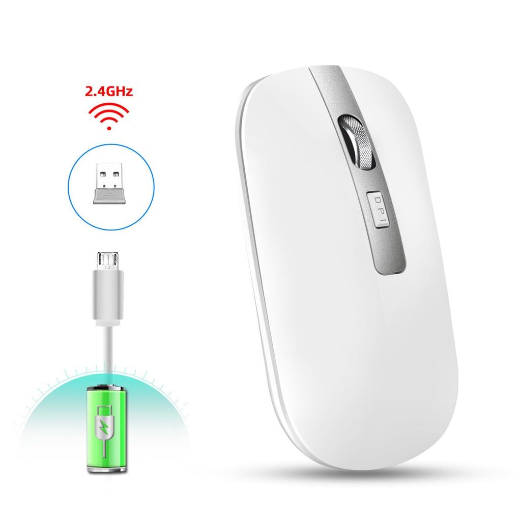 Chuột Không Dây PIX-LINK P30 Sạc Điện Chống Ồn Wireless 2.4Ghz Dùng Cho Laptop, Macbook, Pc, Tivi - Hàng Chính Hãng