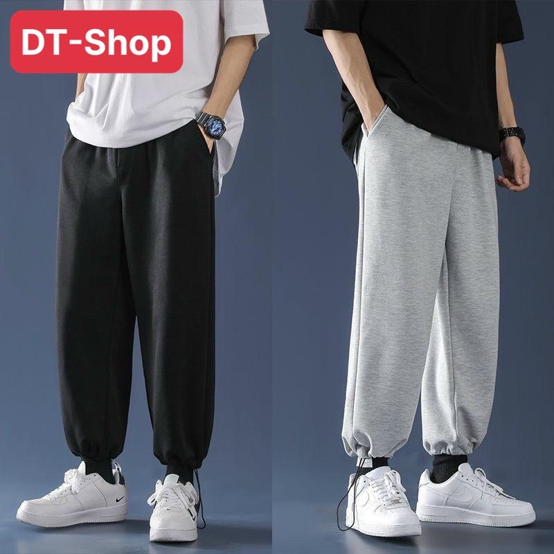 Quần jogger form quần ống rộng vải nỉ ép 2 màu Đen Xám,Có size hot phong cách đường phố siêu ngầu