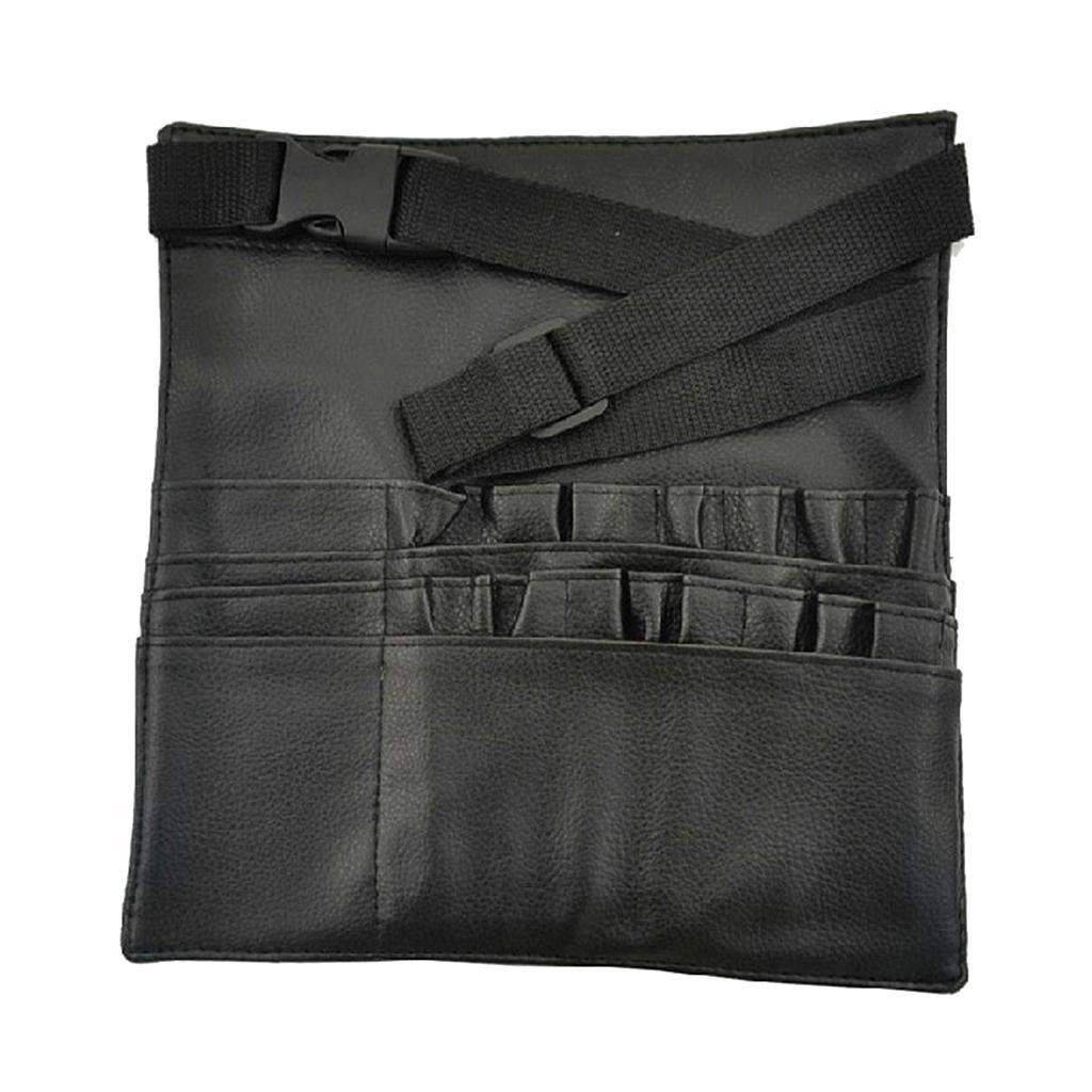 PU Cosmetic Makeup Brush Bag Case Organizer Pouch w/ Artist Adjustable Belt