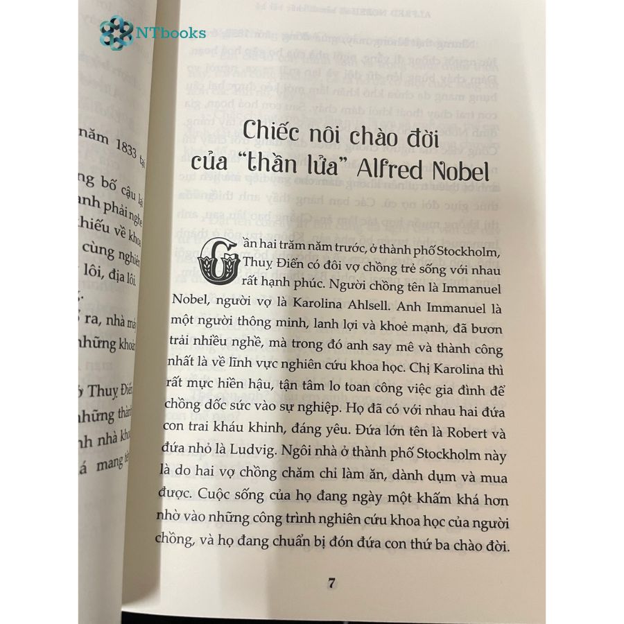 Sách Kể Chuyện Cuộc Đời Các Thiên Tài - Alfred Nobel Và Bản Di Chúc Bất Hủ - Rasmus Hoài Nam