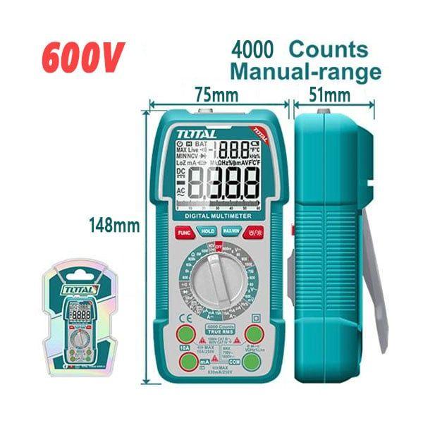 ĐỒNG HỒ VẠN NĂNG KỸ THUẬT SỐ 4V TOTAL TMT536002 - HÀNG CHÍNH HÃNG