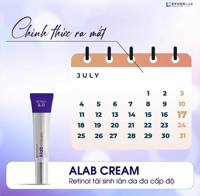 kem retinol tái sinh làn da kyung lab alba cream