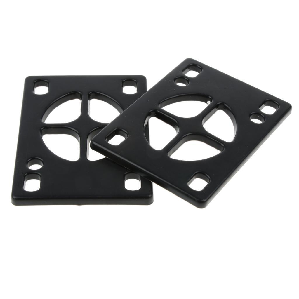 8pcs Skateboard Mounting Screws With 2pcs Riser Pad Longboard Hardware