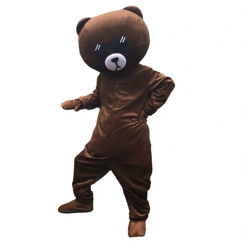 Bộ đồ gấu lầy brown - Mascot bộ đồ bán kẹo size khủng đầu to chất đẹp - Bộ đồ hóa trang gấu nâu hoạt hình dễ thương cho các sự kiện
