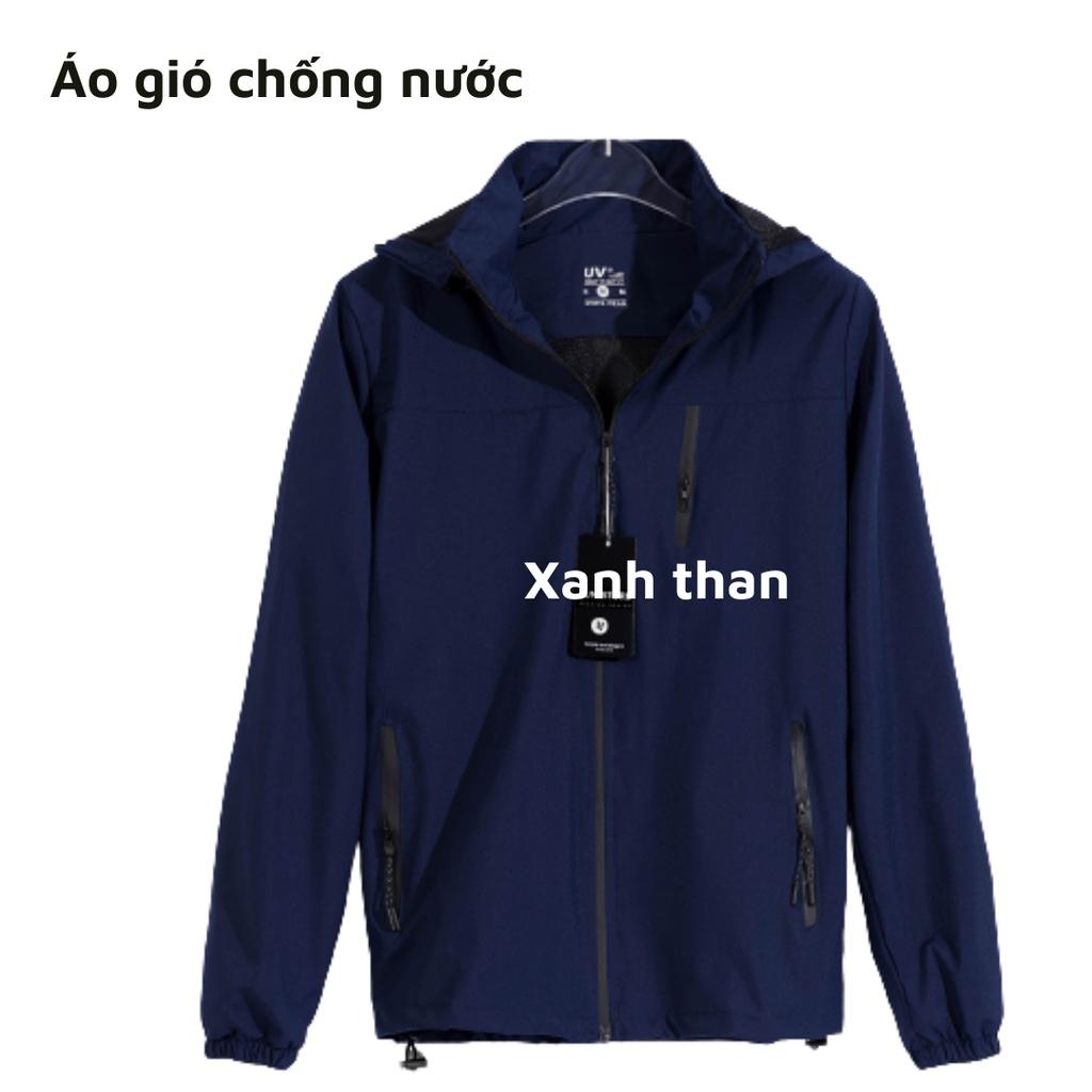 Áo gió chống nước 2 lớp cao cấp, chât gió Nhật tráng bạc, chống nước, chống gió, chống UV nam nữ đều mặc được