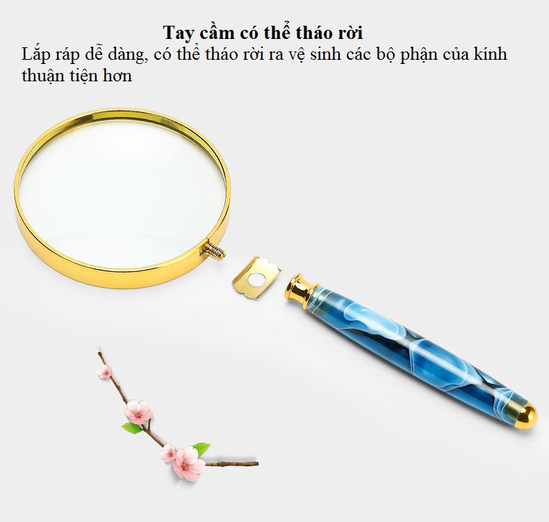 Kính Lúp 6X Cầm Tay 82mm - 01 CHIẾC GIAO MÀU NGẪU NHIÊN