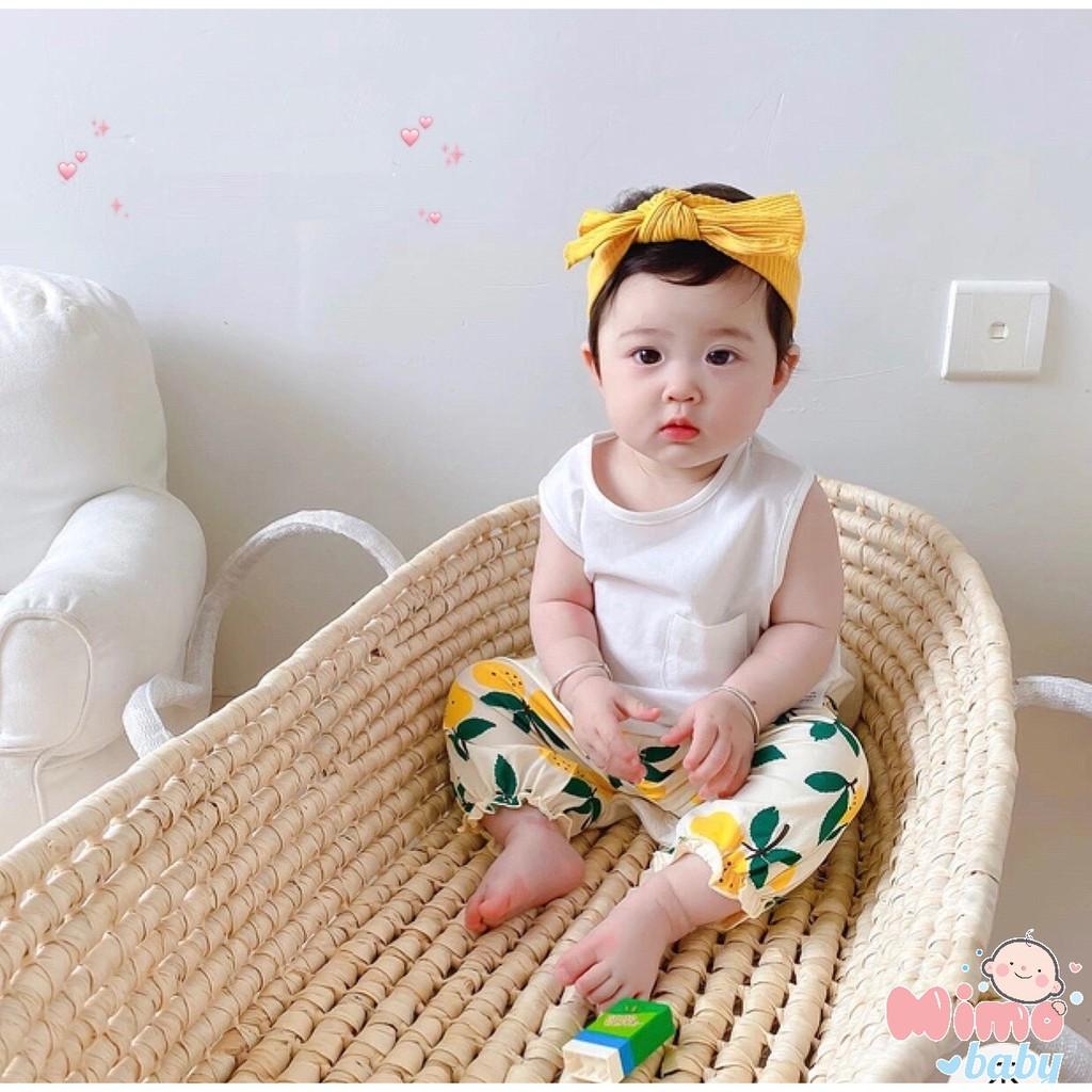 Bộ áo ba lỗ quần đũi hoa quả cho bé (8-18kg)