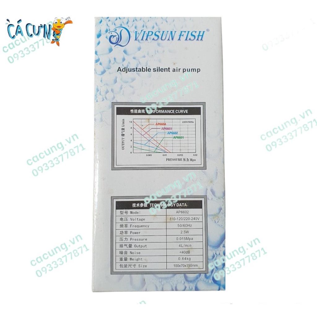Máy Bơm Sủi Oxy Vipsun AP-6602 cho hồ cá