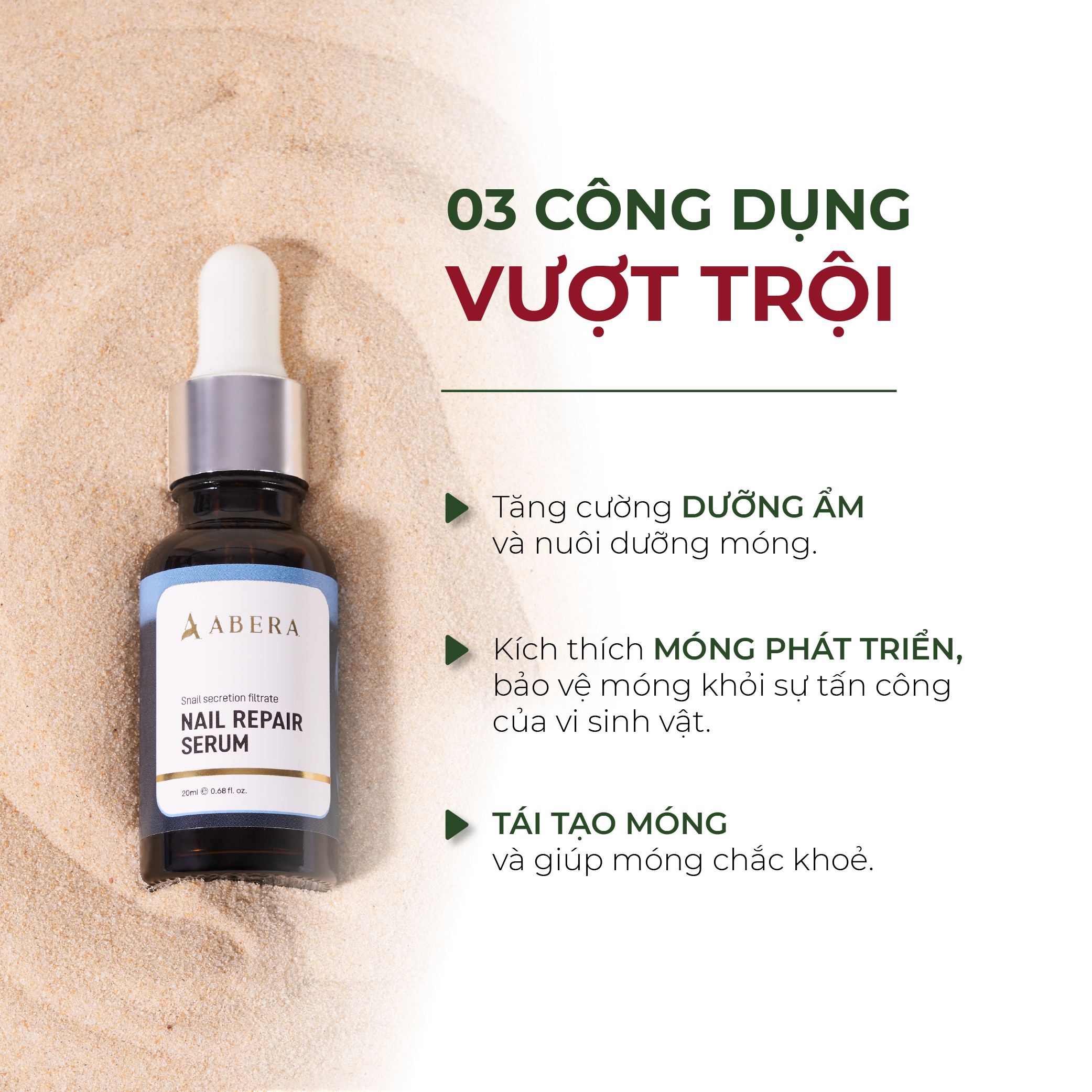 [Combo] Serum Phục Hồi Móng ABERA Dưỡng Móng NAIL REPAIR Giải Pháp Chăm Sóc Móng Tối Ưu