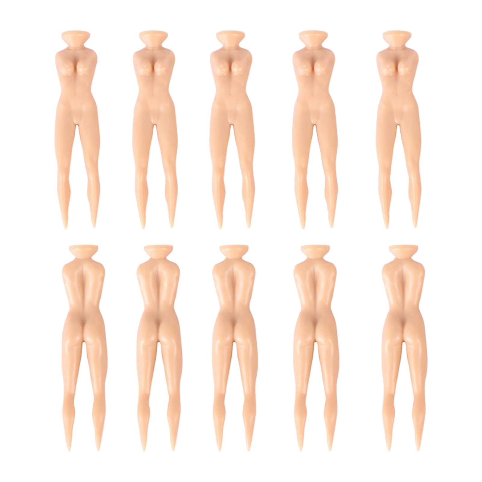 10pcs 3 Inch Plastic Golf Tees Lady Tees Woman Golf Tees Nude Lady Body Golf Tees for Golf Training Professional Golf Tees Golfer Gift Accessory
