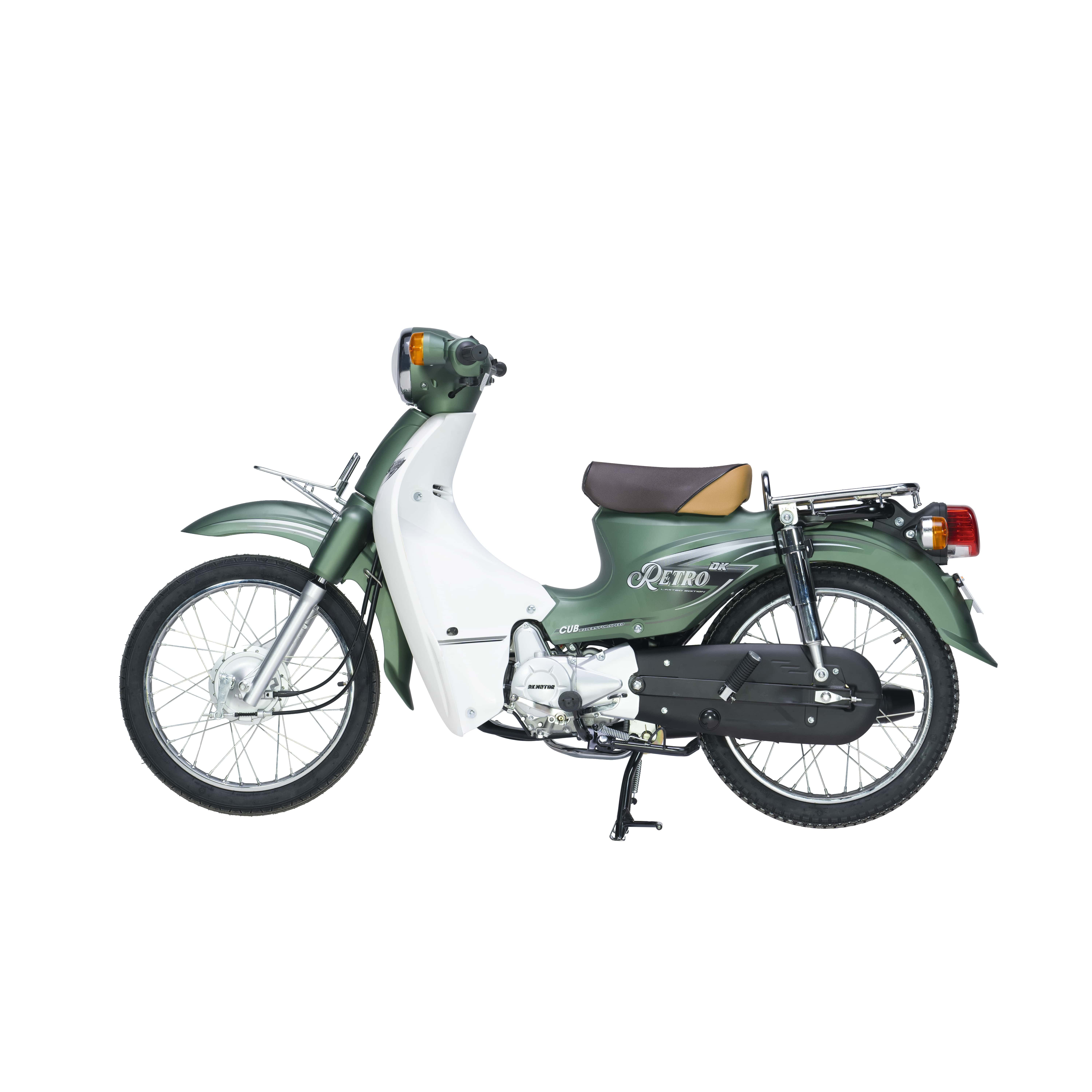 Xe Máy 50cc DK Retro - Màu Xanh Rêu Sần