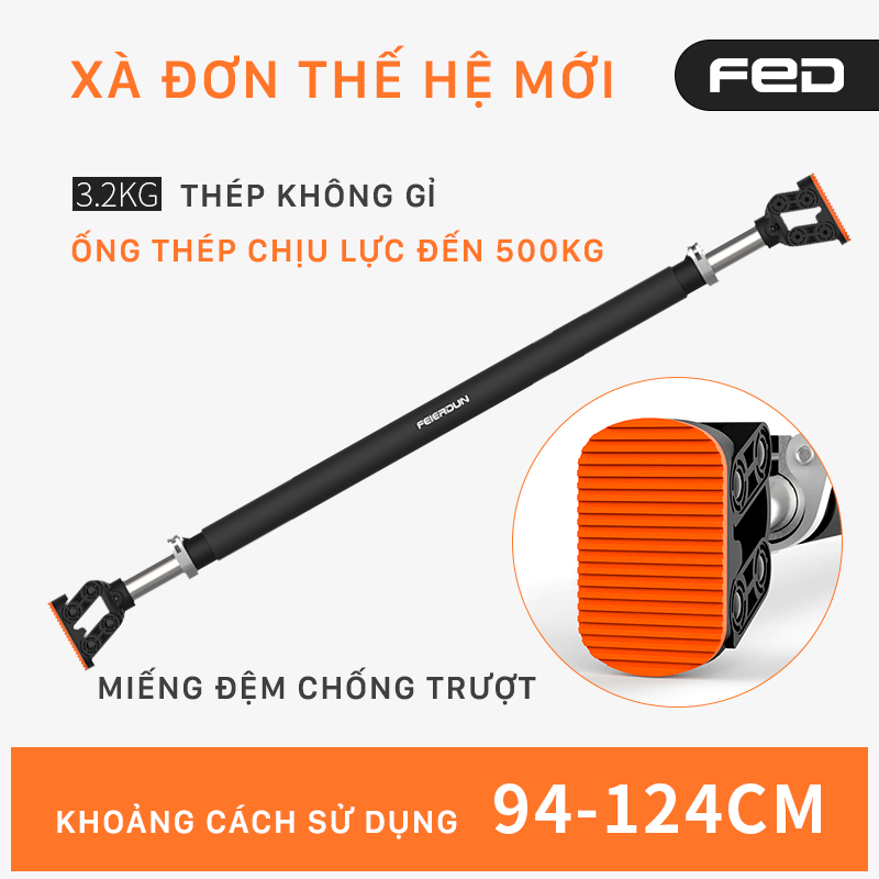 Xà Đơn Treo Tường Thế Hệ Mới FED-Xm0103 Điều chỉnh 94-124cm