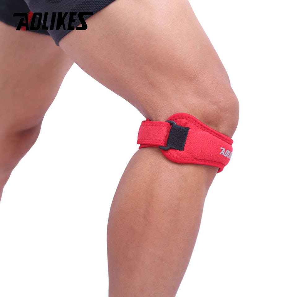 Đai Miếng Đệm Đầu Gối Hỗ Trợ Bảo vệ Xương Bánh Chè, Giảm Đau Cho Khớp Gối Sport Damping Patella Belt AOLIKES YE-7919