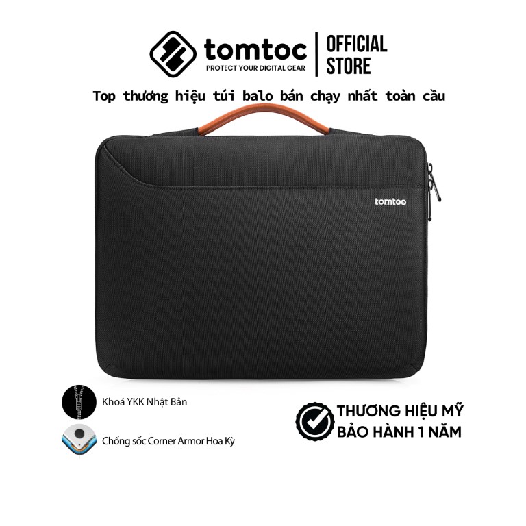 Túi xách chống sốc Tomtoc Spill-Resistant cho Macbook Pro/Air M1 13/15/16” - A22, Hàng chính hãng